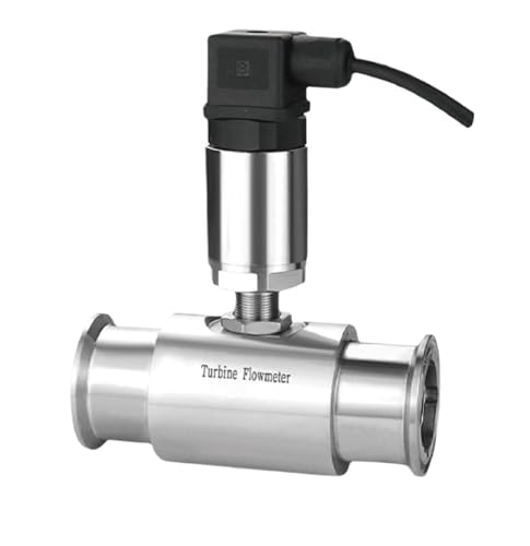 UCJTPCVI Turbinendurchflussmesser aus Edelstahl 304, Flüssigkeitsdurchflusssensor, Inline-Pipeline-Wasserdurchflussgeber, 4-20 mA Ausgang(DN15) von UCJTPCVI