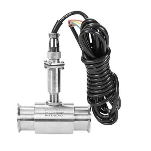 UCJTPCVI Wasserdurchflusssensor Klemme Edelstahl Pulsturbinendurchflussmesser DN15 DN20 DN25 DN50(DN25 ss304) von UCJTPCVI