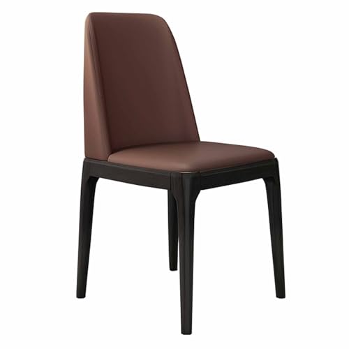 UCKYSU AMENAS Küche und Esszimmer Stühle Esszimmerstühle Aus Massivholz 2er Set Mit Rückenlehne Sitz Aus PU Leder Leicht Reinigen for Küche Und Schlafzimmer(D) von UCKYSU