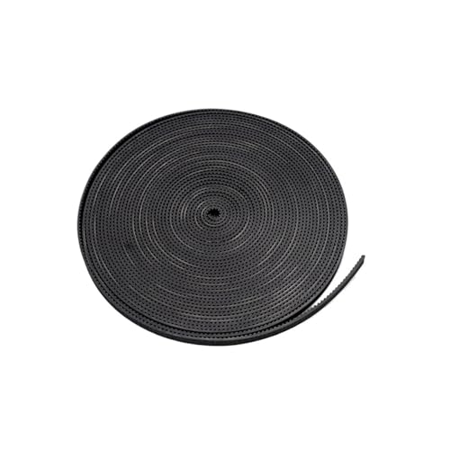 2/5 meter GT2-6mm Offener Zahnriemen Breite 6mm 10mm Gummimaterial Pitch2mm schwarz 2GT synchronriemen for Reprap 3D-Druckerteile(1 Meter,1PC_6MM) von UDAMX