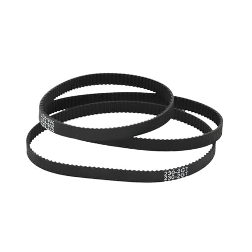 2GT Gummi-Ringriemen, Synchronriemen, 3D-Drucker-Zubehör, 2 m Teilungslänge, Bandbreite 6 mm, Umfang: 392 mm–630 mm(2GT-480) von UDAMX