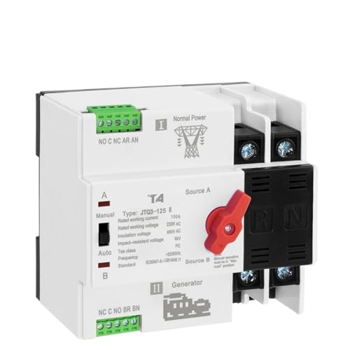 2P 100A 220V ATS Automatic Transfer Switch Electrical Selector Switches Dual Power Switch(Generator Type) von UDAMX