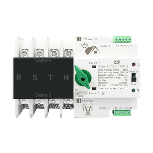 2P 3P 4P Din Rail ATS inverter Dual Power Automatic Transfer Selector Switches Uninterrupted 63A 100A 125A(2P,63A) von UDAMX