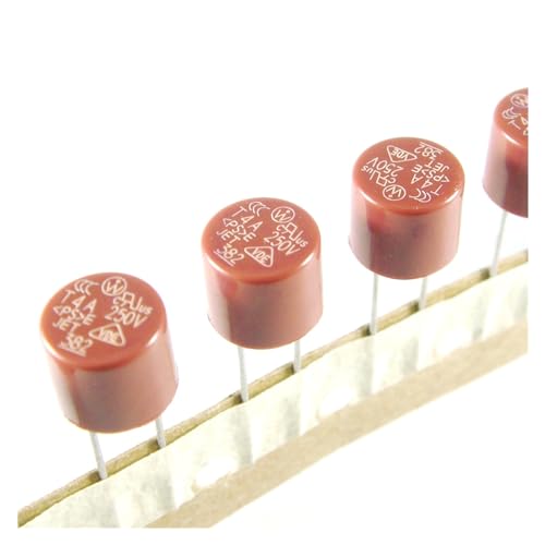 50 Stück zylindrische Sicherungen T0.5A 500mA 1A 1.6A 2A 2.5A 3.15A 4A 5A 6.3A 8A 250 V langsame Sicherung 382 LCD-TV-Stromversorgungsplatine, häufig verwendet(1A) von UDAMX