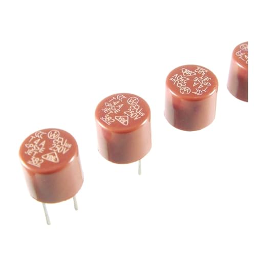 50 Stück zylindrische Sicherungen T0.5A 500mA 1A 1.6A 2A 2.5A 3.15A 4A 5A 6.3A 8A 250 V langsame Sicherung 382 LCD-TV-Stromversorgungsplatine, häufig verwendet(2A) von UDAMX