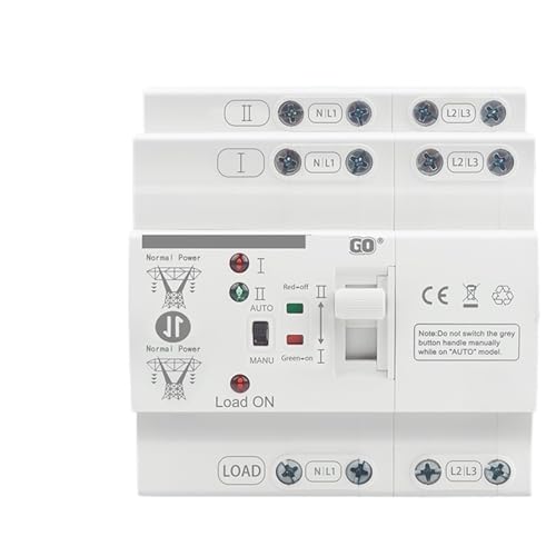 80 ATS Automatic Transfer Switch PC Type Rail Dual Power 2P/4P Uninterrupted Electrical Selector Switches 80A 110/220V(2P 110V) von UDAMX