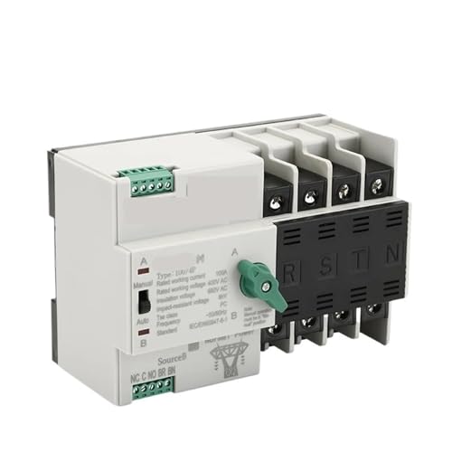 ATS PV Inverter Dual Power Automatic Transfer Selector Switches Uninterrupted 2P 3P 4P 110V 220V 63A 100A Photovoltaic Solar(2P,220V-63A) von UDAMX