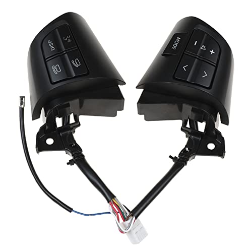 Auto-Lenkradsteuerungsknopfschalter 84250-02230 8425002230 1pcs (Color : Black)(Black) von UDAMX