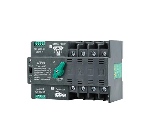 Dual Power Automatic Transfer Switches Din Rail ATS Uninterrupted 63A 100A 50/60HZ HQ 2P 3P 4P 220V(2,220V 32A) von UDAMX