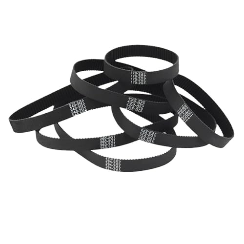 GT2 Zahnriemen mit geschlossenem Regelkreis aus Gummi 2GT 6 mm 3D-Druckerteile 110 112 122 158 200 280 300 400 610 852 mm Synchronriemen Teil(172mm) von UDAMX