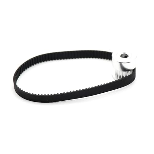 GT2 Zahnriemen mit geschlossener Schlaufe aus Gummi 2GT 6 mm 110 112 122 158 200 280 300 400 610 852 mm Synchronriemen GT2 Teile für 3D-Drucker (112 mm) von UDAMX