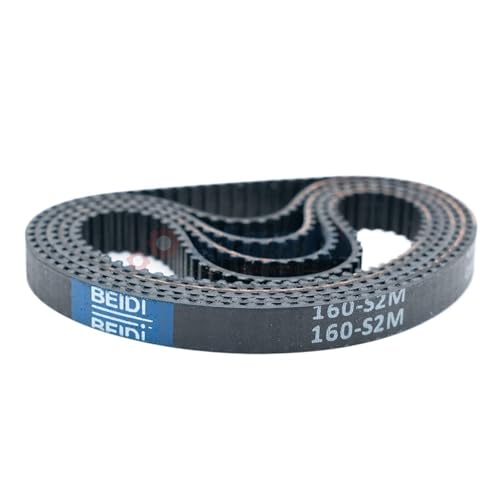 S2M-Gummi-Zahnriemen, Breite 6/10 mm, Synchronriementeilung 2 mm, for 2M-Zahnriemenscheibenlänge S2M-160 162 164 166 168 170 172 174 mm(S2M-160(mm),1PC_BELT WIDTH 6MM) von UDAMX