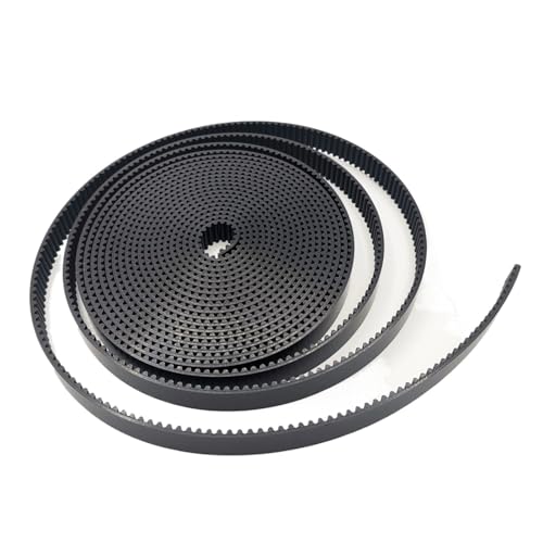 Schwarzer 5M-Typ offener Polyurethan-Zahnriemen 15/20/25/30 mm Breite PU mit Stahldraht 5 mm Teilung 1–10 Meter Synchronriemen(10 Meters,15mm) von UDAMX