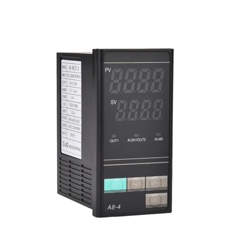 UDAMX A8-4 48 * 96MM K Typ PID Intelligente Thermostat Digitale Elektronische Temperatur Anzeige Controller(1Alarm,48x96mm TC SSR) von UDAMX
