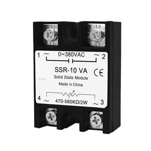 Voltage Regulator 10A 25A 40A 50A 60A 80A 100A VA Type Single Phase Control Solid State Voltage Relay Potentiometer DC(SSR-VA 100A) von UDAMX