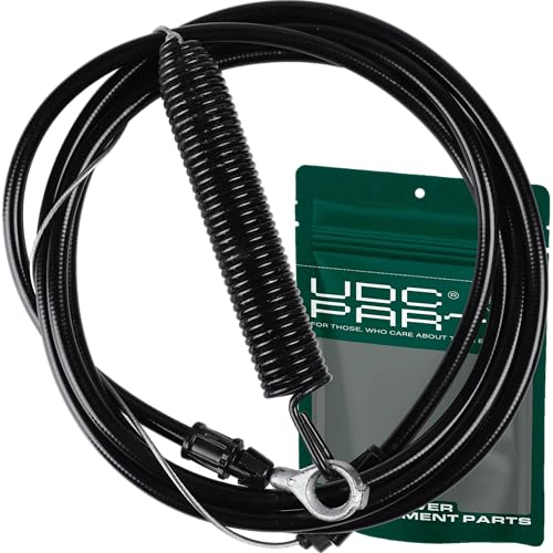 UDC Parts 532435110 Kupplungszug für Husqvarna YTH21K46 YTH22V46 YTH18542 532408319 435110 408319 Craftsman AYP Deck Engagement Cable YTH2042 YTH20K46 YTA18542 YTA19 K42 YTH1942 YTH2242 YTH22V42 von UDC Mower Belts