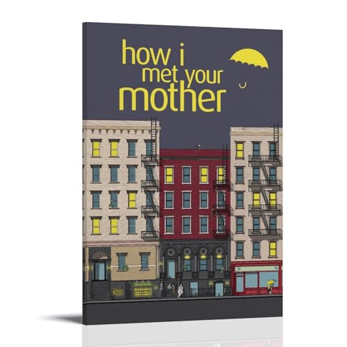 How I Met Your Mother Series Leinwandplakate, Wohnzimmerplakate, Schlafzimmergemälde, Wandkunstgemälde, Drucke, Moderne Heimdekorationsgemälde, Jungen- Und Mädchenzimmerdekorationsgemälde16x24inch(40x von UDEOPGFVW