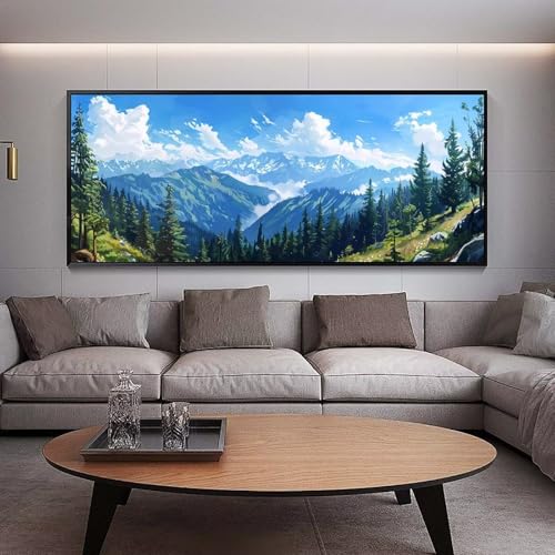 Diamond Painting Groß xxl 100 x 40 cm Berg Diamant Painting Bilder Erwachsene Malen nach Zahlen Wald DIY Voll Round bohrer diamond painting zubehör Set für Wohnzimmer und Schlafzimmer Wanddeko B78 Diamond Painting Groß xxl 100 x 40 cm Berg Diamant Painting Bilder Erwachsene Malen nach Zahlen Wald DIY Voll Round bohrer diamond painting zubehör Set für Wohnzimmer und Schlafzimmer Wanddeko B78 von UDERUI