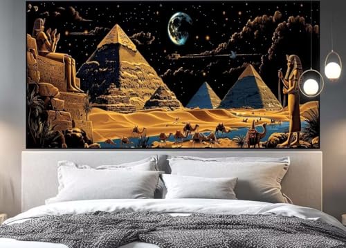 Diamond Painting Groß xxl 90 x 30 cm Pyramide Diamant Painting Bilder Erwachsene Malen nach Zahlen Ägypten DIY Voll Square diamond painting zubehör Set für Wohnzimmer und Schlafzimmer Wanddeko C24 Diamond Painting Groß xxl 90 x 30 cm Pyramide Diamant Painting Bilder Erwachsene Malen nach Zahlen Ägypten DIY Voll Square diamond painting zubehör Set für Wohnzimmer und Schlafzimmer Wanddeko C24 von UDERUI