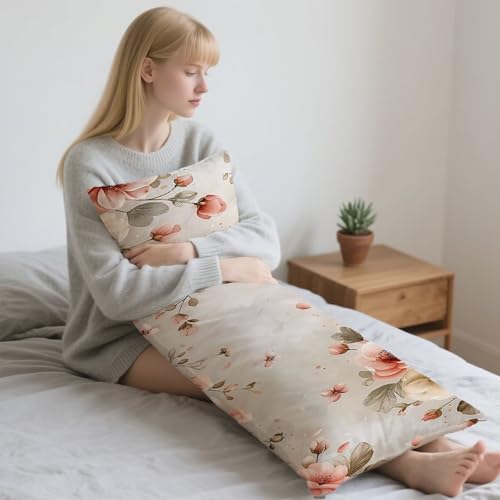 Rosa Kissenbezug 50 x 130 cm Seitenschläferkissen Bezug Lendenkissen Sofakissen Samt Kissenhülle Rose Doppelseitiger Druck kissenbezüge Body Pillow Zierkissen mit Reißverschluss für Sofa Bett LYD290 Rosa Kissenbezug 50 x 130 cm Seitenschläferkissen Bezug Lendenkissen Sofakissen Samt Kissenhülle Rose Doppelseitiger Druck kissenbezüge Body Pillow Zierkissen mit Reißverschluss für Sofa Bett LYD290 von UDERUI