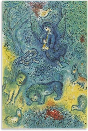 UDERUI Marc Chagall Poster《Die Zauberflöte》Wandkunst Marc Chagall druckt Marc Chagall Leinwandgemälde für zu Hause Wanddekoration Bild 50x70cmx1 Kein Rahmen von UDERUI