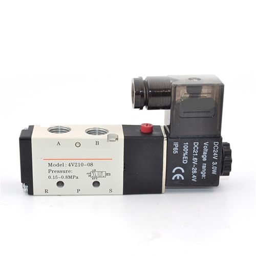 4V210 08 4V110 Magnetventil Magnetventil Zylindersteuerventil 220V Ventil 24V(4V22008 AC220V) von UDHBJEBQ