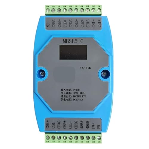 5-Kanal PT100 Temperaturerfassungsmodul RS485 Modbus RTU 24-Bit von UDHBJEBQ