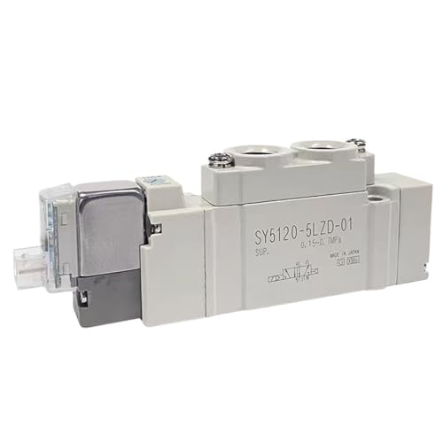 DC24V 2-Positionen 5-Wege-Pilot-Pneumatisches Magnetventil SY5120-5LZD-01(Red) von UDHBJEBQ