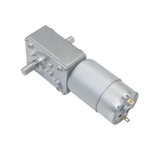 Doppelwellen-Großmotor-Untersetzungsgetriebe A58SW-555S, selbstsicherndes Untersetzungsgetriebe, 24 V, Schneckengetriebemotor, 12 V(Package R,12RPM_24V) von UDHBJEBQ