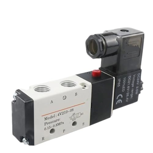 Magnetventil 4V210-06-08-10 4V310-08-10 Zylinderumkehr 220V Magnetsteuerventil 24V(4V21008 DC24V) von UDHBJEBQ