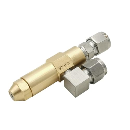Ölbrenner-Düse mit 0,8-mm-Anschluss, Siphone Öl-Kraftstoffeinspritzkessel, Verbrennungsteile, Luftzerstäuber, Gas, Wassersprüher (mit 2,5 mm Düse) von UDHBJEBQ