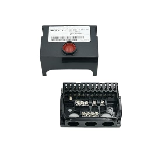 UDHBJEBQ Brennerprogramm-Controller LOA24.171B27/ LOA21.171B27 Sequenz-Steuerbox mit AGK11-Verdrahtungsbasis Verbrennungsmotor-Steuergerät(LOA21.171B27 Set) von UDHBJEBQ