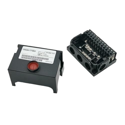 UDHBJEBQ Brennerprogramm-Controller LOA24.171B27/ LOA21.171B27 Sequenz-Steuerbox mit AGK11-Verdrahtungsbasis Verbrennungsmotor-Steuergerät(LOA24.171B27 Set) von UDHBJEBQ