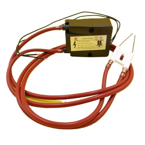 UDHBJEBQ Brennerzündsystem Hochspannungsimpulszündung Messingsiphon Luftzerstäubungsölbrennerdüse Keramikzünder(Light Yellow) von UDHBJEBQ