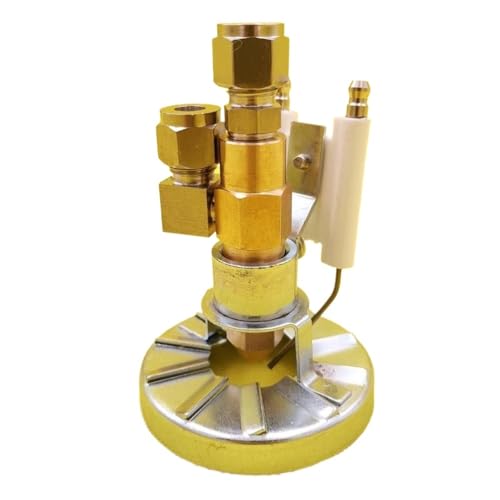 UDHBJEBQ Brennerzündsystem Hochspannungsimpulszündung Messingsiphon Luftzerstäubungsölbrennerdüse Keramikzünder(with 1.5mm Nozzle) von UDHBJEBQ