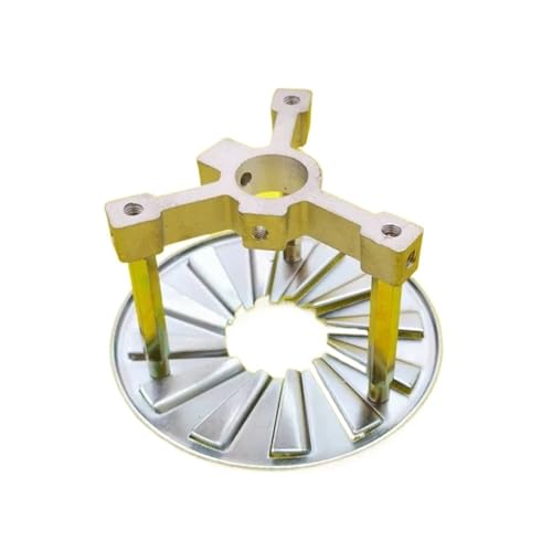 UDHBJEBQ OD102MM Brennerflammenplatte Feuerflammenring BT26 Brenner-Stabilitätsscheibe Einzelloch- oder Doppelloch-Haltebasis Flammenplattenstativ(Single Hole) von UDHBJEBQ