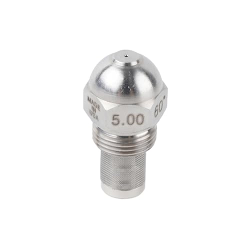UDHBJEBQ SS 1/4'' Außengewinde Öldüse for Altölbrenner, Ölnebeldüse, Ölzerstäuberdüse 60 Grad 0,4-8GPH Durchflussrate(7.50GPH) von UDHBJEBQ