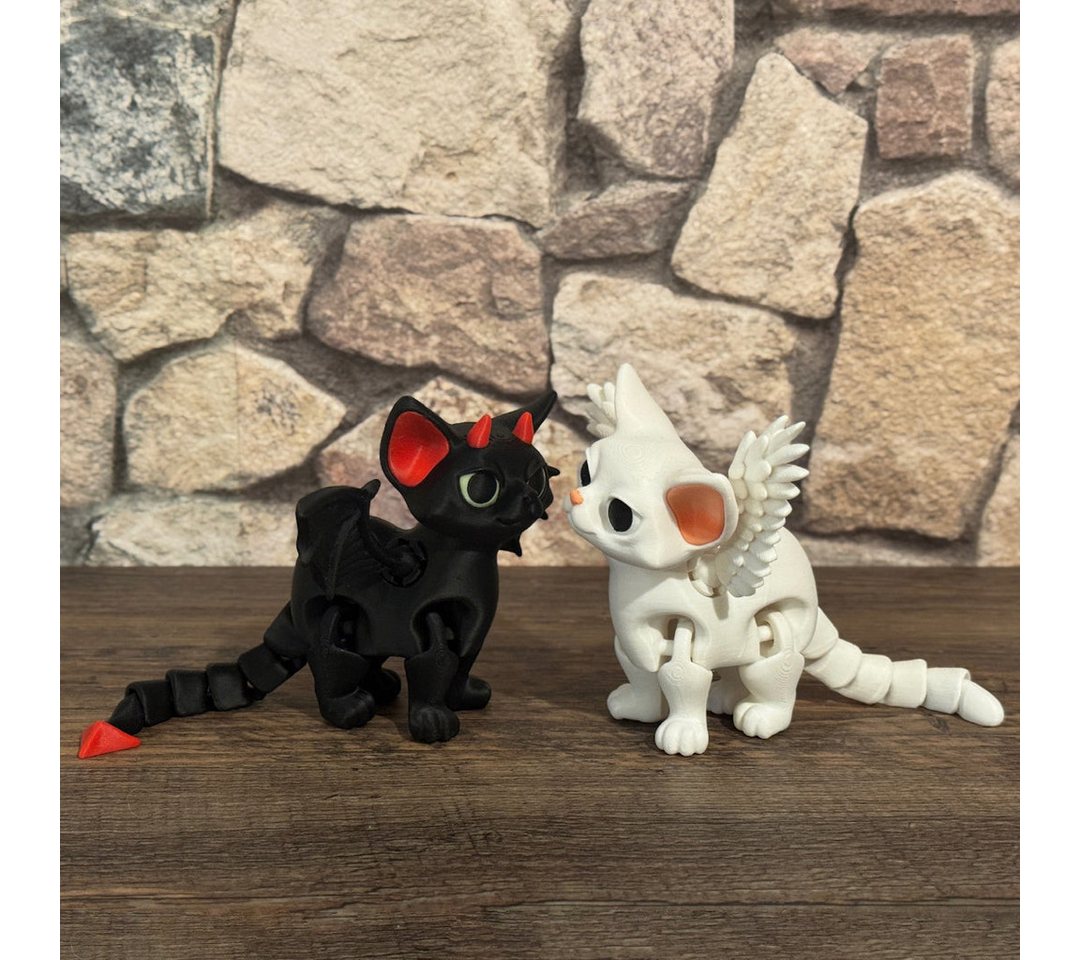 UDINGO Dekofigur Angel & Devil Kitten – Flügelkatzen im Doppelpack UDINGO Dekofigur Angel & Devil Kitten – Flügelkatzen im Doppelpack von UDINGO