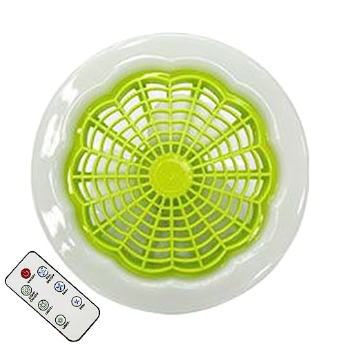 UDIYO Deckenventilator mit Beleuchtung Fernbedienung, Deckenleuchte mit Ventilator,Abnehmbarer Starker Wind, Deckenlampe für Schlafzimmer, Wohnzimmer, KüChe (30 W, mit Batterie) von UDIYO