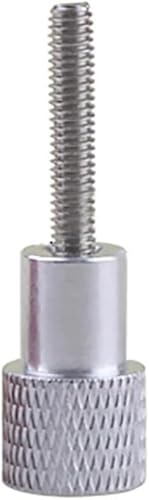 Handgriffknopf-Stufenbolzenschrauben, 4 Stück M3 * L-D12 * 20 Rändelschraube aus legiertem Edelstahl, Handgriffknopf-Stufenbolzenschrauben, weiß, korrosionsbeständig(M3x15 D12x20) von DDQCNZPMY