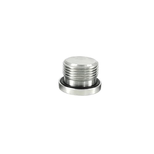Rohrkappen-Steckerverschraubung, 1 Stück UNF SAE-Außengewinde Innensechskantkopf ED-Endkappe Dichtring Flanschstecker Rohrverschraubung Adapterverbinder(UNF7l8-14(22.2mm)) von UDJKSHAL