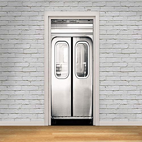 UDKHJH 3D Türaufkleber 77x200cm Retro U-Bahn Tür Türtapete Selbstklebend Türposter - Fototapete 3D Effekt Türfolie Poster Tapete Wandtattoo DIY Selbstklebende Wandbild PVC wasserdichte Tapete UDKHJH 3D Türaufkleber 77x200cm Retro U-Bahn Tür Türtapete Selbstklebend Türposter - Fototapete 3D Effekt Türfolie Poster Tapete Wandtattoo DIY Selbstklebende Wandbild PVC wasserdichte Tapete von UDKHJH