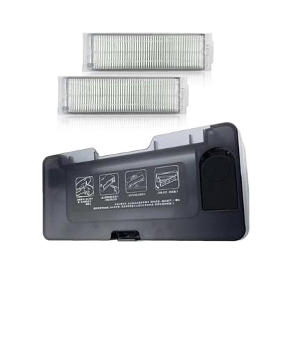 UDKZSQCB 2-in-1-Wassertank, Kompatibel Mit XiaoMi Saugroboter Pro STYTJ02YM MVVC01-JG VIOMI V2 V2 Pro V3 V-RVCLM21B, Kehrmaschinenteil-Wassertank, Staubbehälterbox.(2 in 1 Dust Box and2) von UDKZSQCB