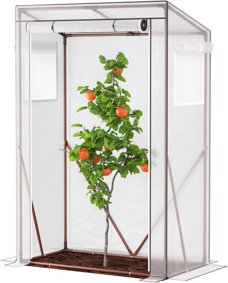 UDPATIO Foliengewächshaus Tomaten Gewächshaus, klein Foliengewächshaus 150x100x50cm von UDPATIO