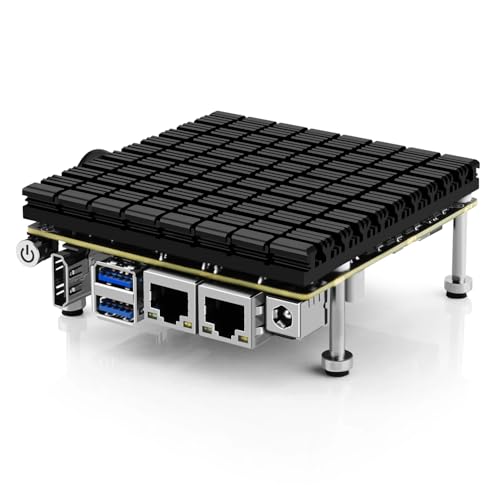 Entwicklungsversion, Micro-Firewall-Gerät, 2 x I226 2,5 G LAN, lüfterloser Mini-PC Celeron J4105, DIY-Mini-Desktop-Computer, unterstützt Home Office, Soft-Router, HDMI1.4 USB 3.0, 8 GB RAM 256 GB SSD von UDPTCP