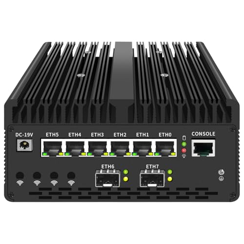 Lüfterloser Mini-PC U7-155H mit 2 x DDR5/2 x M.2 Nvme, Desktop-Computer 6 x i226 2,5 G LAN, Intel82599ES 2 x 10G SFP + SIM-Steckplatz, 4K Triple Display, WiFi, Micro-Router Appliance, AES-NI, OPNsense Lüfterloser Mini-PC U7-155H mit 2 x DDR5/2 x M.2 Nvme, Desktop-Computer 6 x i226 2,5 G LAN, Intel82599ES 2 x 10G SFP + SIM-Steckplatz, 4K Triple Display, WiFi, Micro-Router Appliance, AES-NI, OPNsense von UDPTCP
