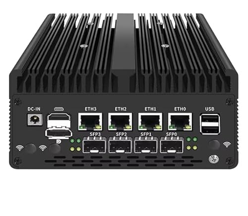 UDPTCP I7-13620H Mini PC ohne Lüfter mit DDR5 M.2 Nvme 4 i226 2.5G LAN, USB, HDMI, DP, Typ-c, 4 x 10G SFP+, WiFi, Micro Router Appliance, AES-NI, OPNsense, 16 GB RAM 512 GB SSD UDPTCP I7-13620H Mini PC ohne Lüfter mit DDR5 M.2 Nvme 4 i226 2.5G LAN, USB, HDMI, DP, Typ-c, 4 x 10G SFP+, WiFi, Micro Router Appliance, AES-NI, OPNsense, 16 GB RAM 512 GB SSD von UDPTCP