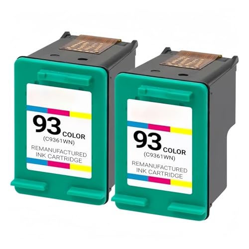 2er-Pack Nr. 93 C9361WN Farbtintenpatrone, kompatibel mit HP-Druckern von UDXZAIJQ