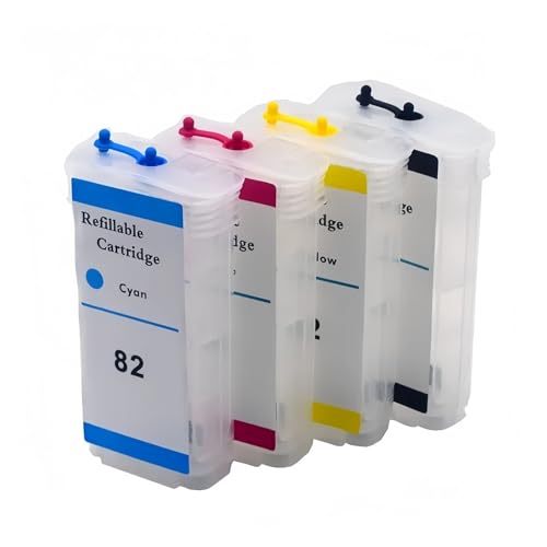 69 ml 130 ml HP10 82 nachfüllbare Tintenpatrone mit Ciss-Chip, kompatibel mit HP Designjet 510 500 800 500Ps 800Ps 510ps Plus-Drucker(H510 130ML) von UDXZAIJQ