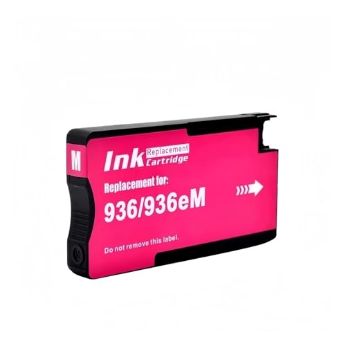 936 936e Farbkompatible Tintenpatrone, kompatibel mit HP OfficeJet Pro 9110b/9117b/9120b/9130b Drucker(1pcs Magenta) von UDXZAIJQ